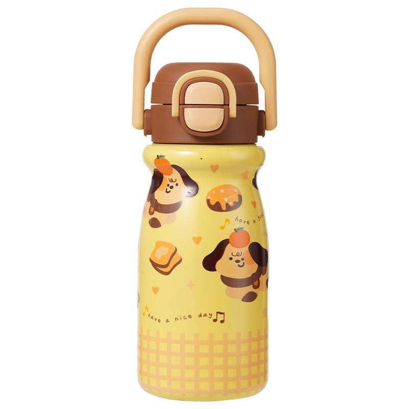 Insulated Stainless Steel Travel Cup with Straw and Locking Lid - Large Capacity