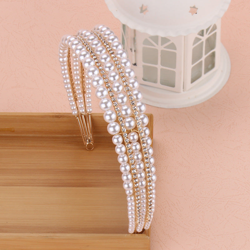 Pearl Wedding Hair Hoop Headband