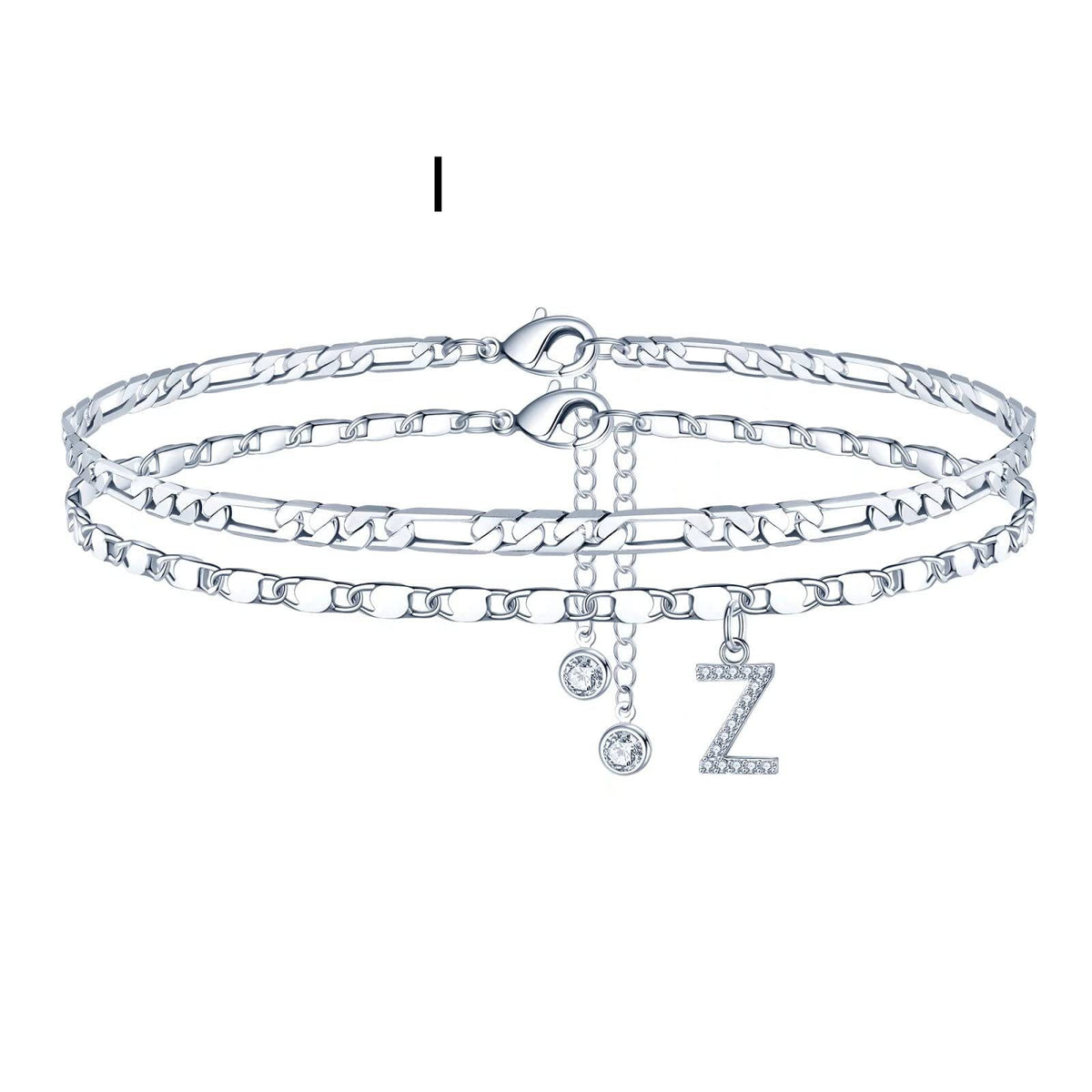 Simple Fashion Bead Double-circle Anklet