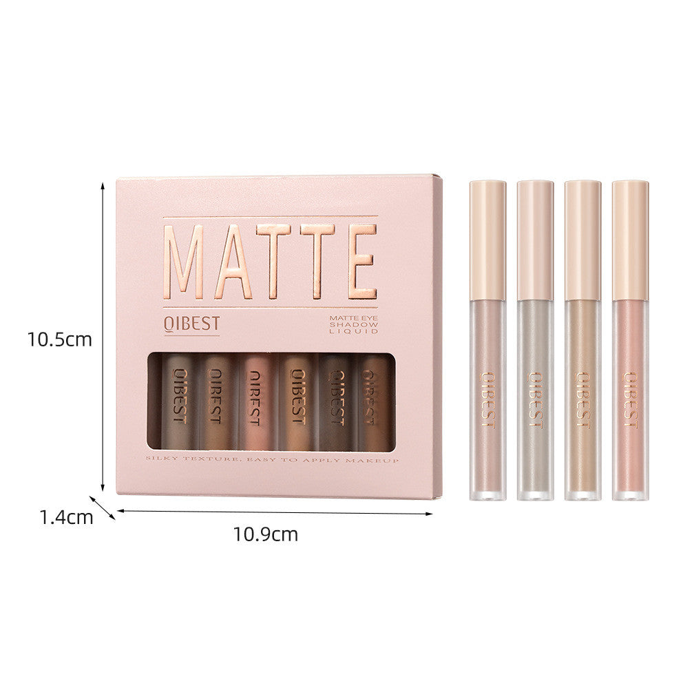 Matte Liquid Eyeshadow Set - Vegan, Waterproof, 8 Shades for Eye Makeup