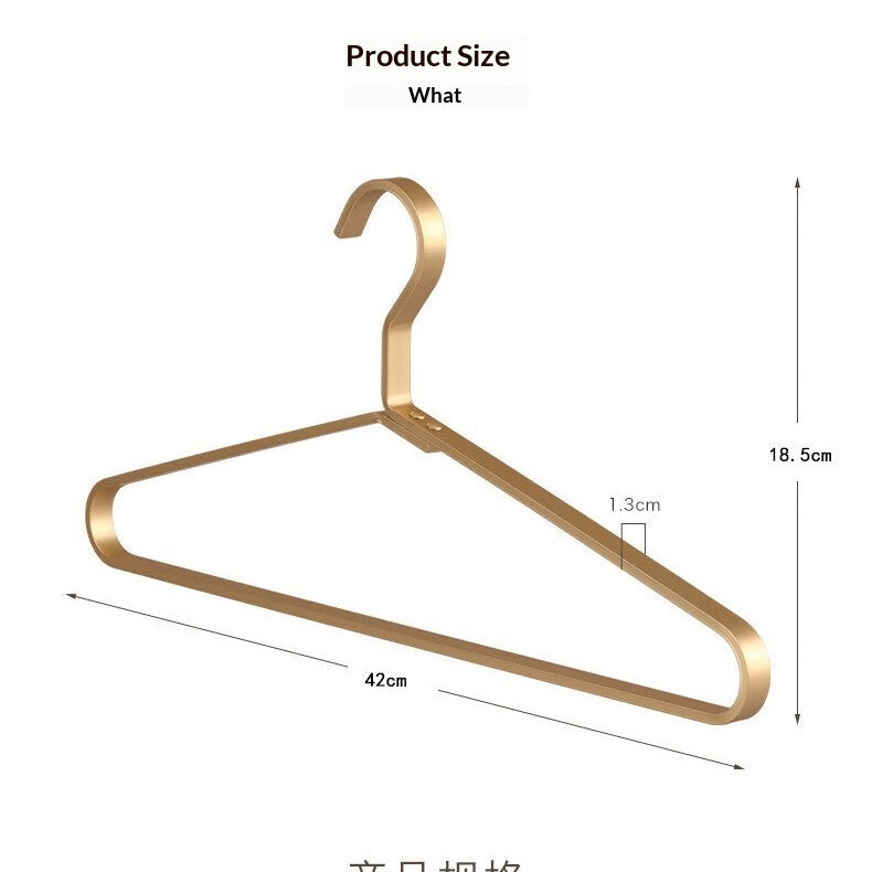 Stainless Steel Clothing Hanger Set - Home Wardrobe Storage, Durable & Elegant