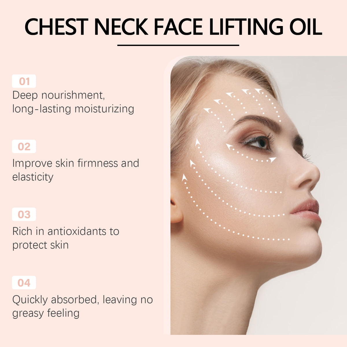 Facial Moisturizing Recovery Oil - Firming Skin Care with Collagen & Vitamins - 50ml