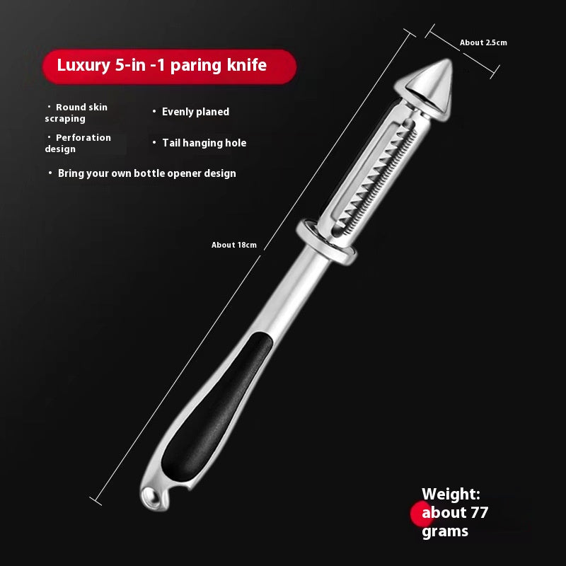Multi-Functional Double-Sided Peeler - Zinc Alloy Kitchen Tool