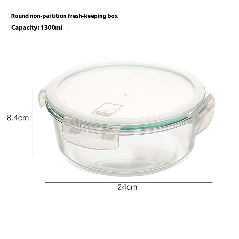 Glass Lunch Box Food Grade Sealed Container for Microwave Oven