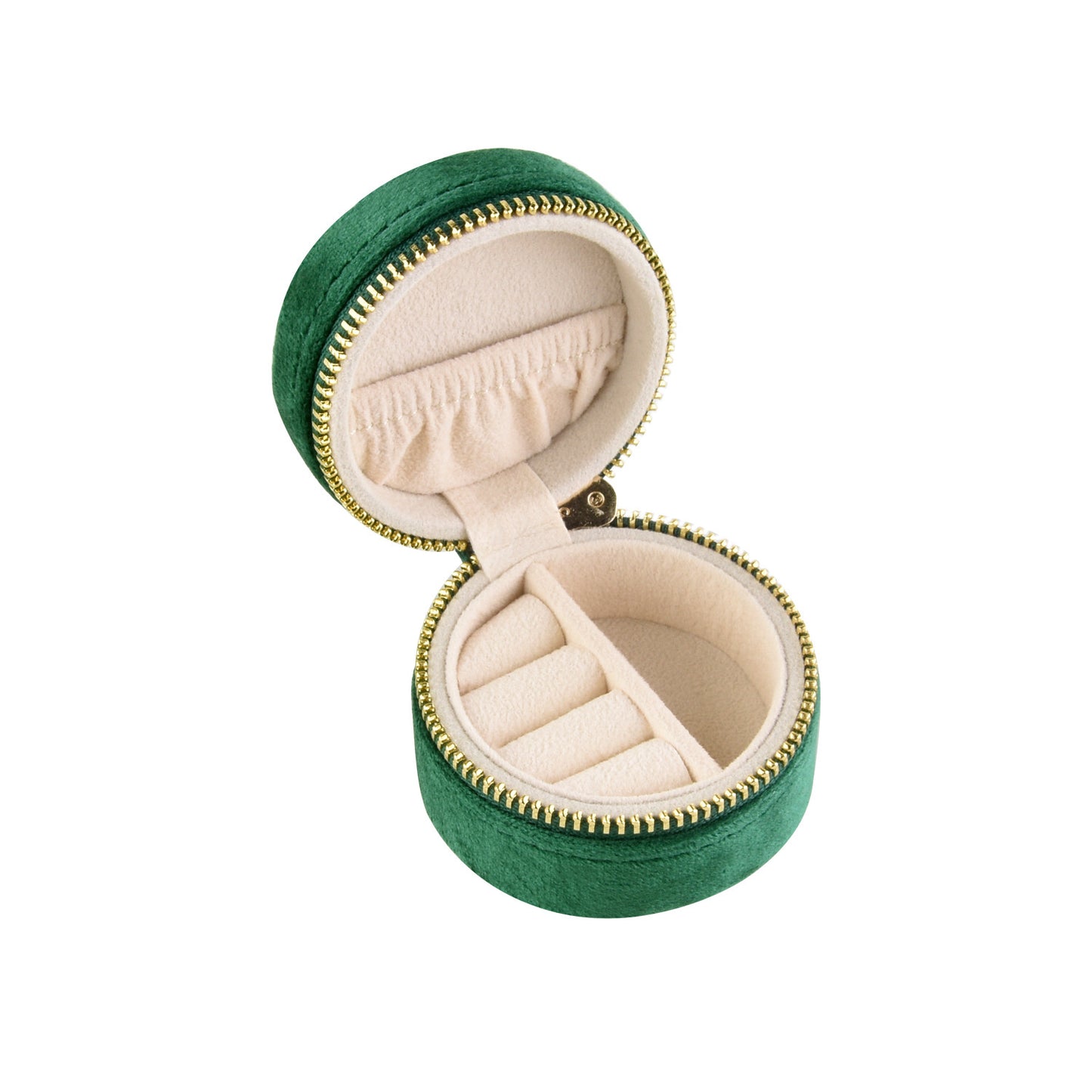 Mini Velvet Jewelry Storage Box - Portable Ring Organizer, Multi-Color