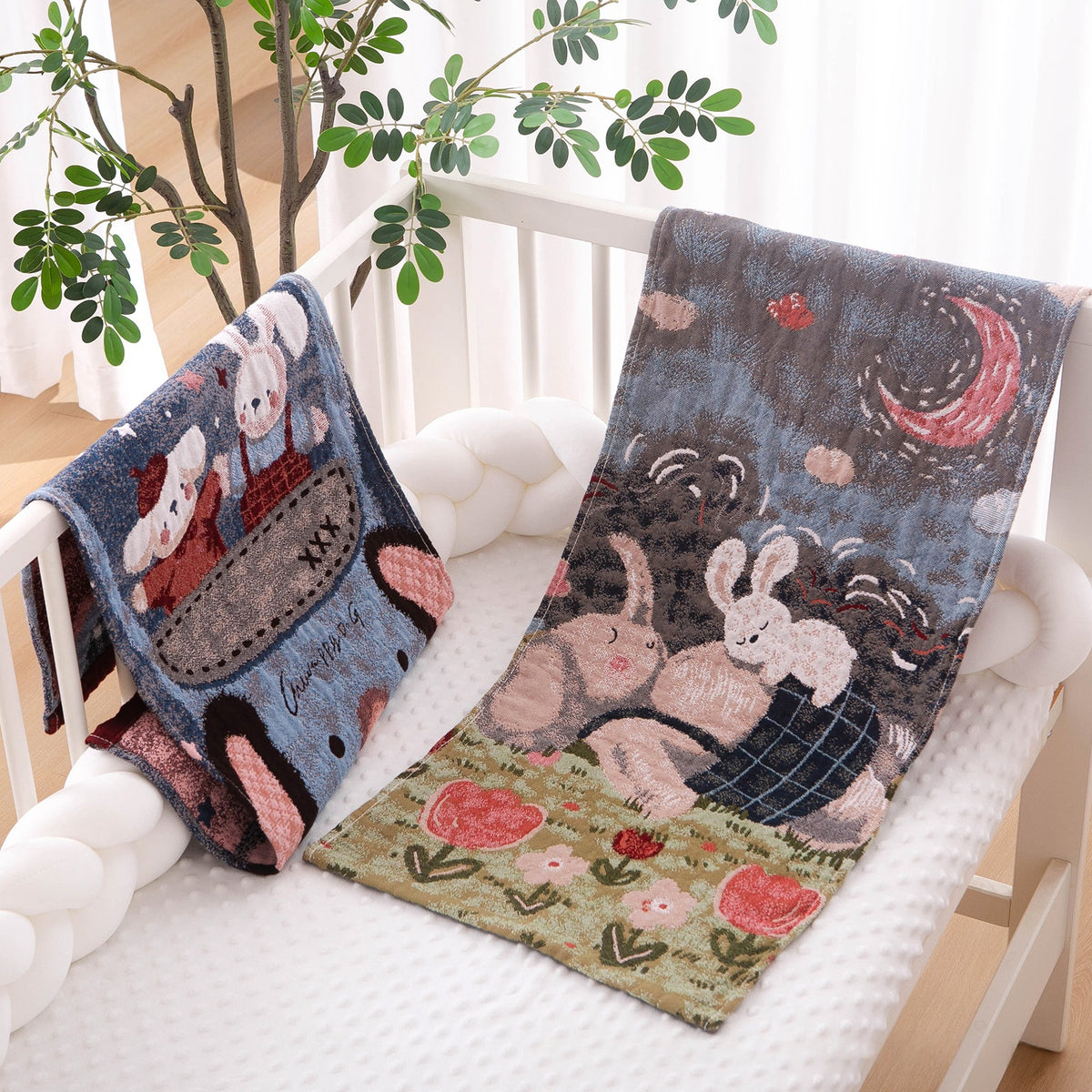 Washed Cotton Towel - Soft Gauze Fabric for Home Use - Multiple Styles & Sizes