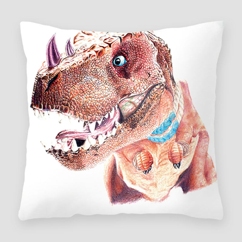 Cartoon Peach Skin Velvet Pillow Cover for Sofa & Living Room - Multiple Colors