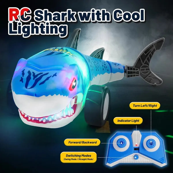 Remote Control Shark Car - 2.4GHz Stunt Drift Toy for Kids