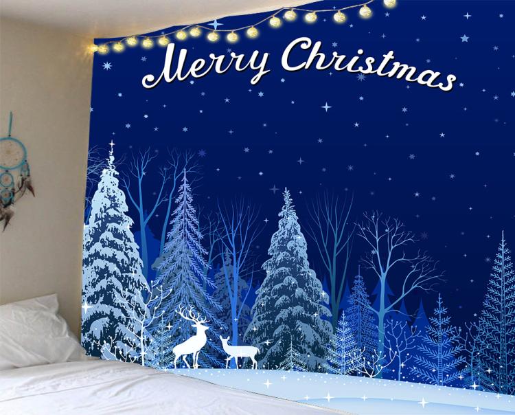 Christmas Tapestry Tablecloth with Cartoon Anime Pattern - Multiple Sizes & Styles