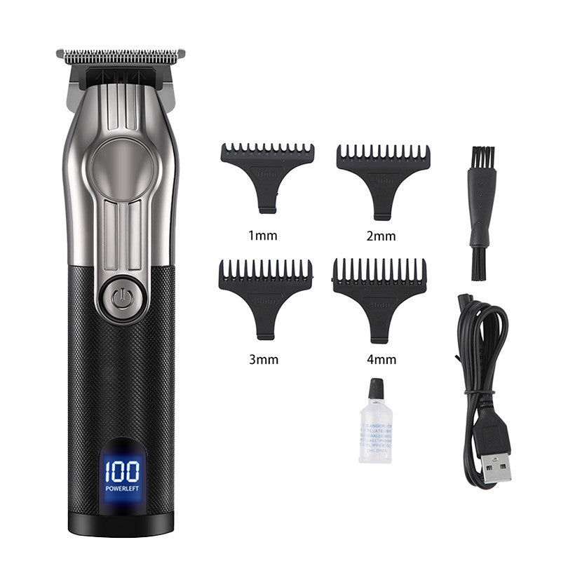Rechargeable LCD Hair Clipper with Digital Display