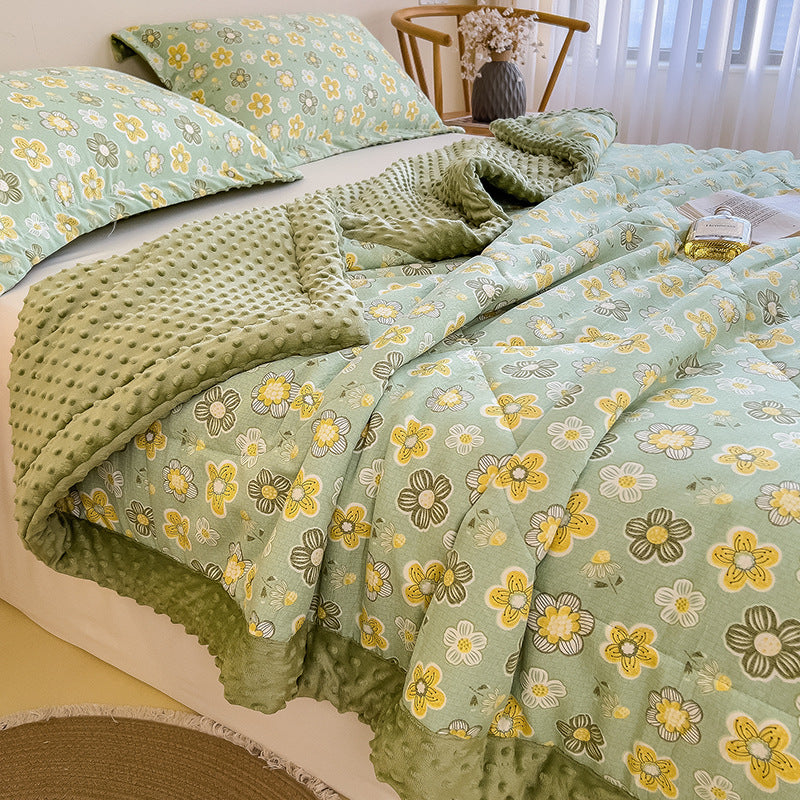 Summer Velvet Blanket Cover Set - Multiple Sizes & Patterns