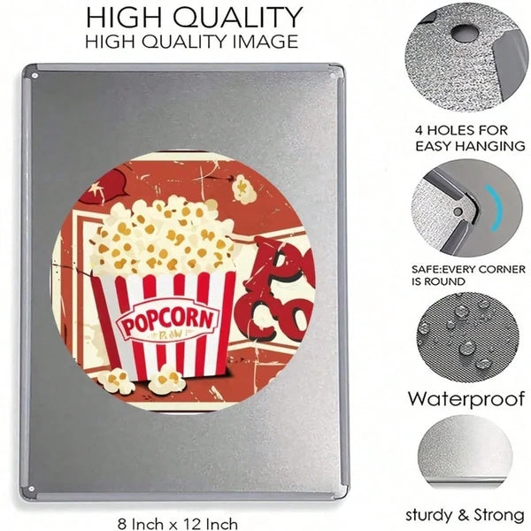 Metal Tin Wall Decoration - 20 cm x 20 cm