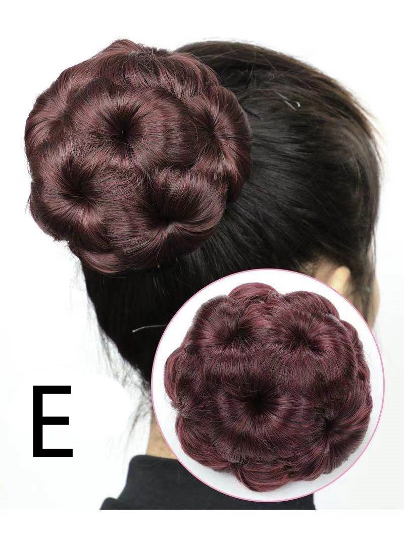 High Temperature Silk Wig Hair Ring for Hair Bun Styling - Bridal & Fashion