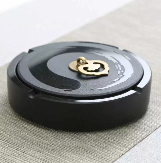 Tai Chi Ashtray with Lid – Home Use Stone Storage Bottle & Jar
