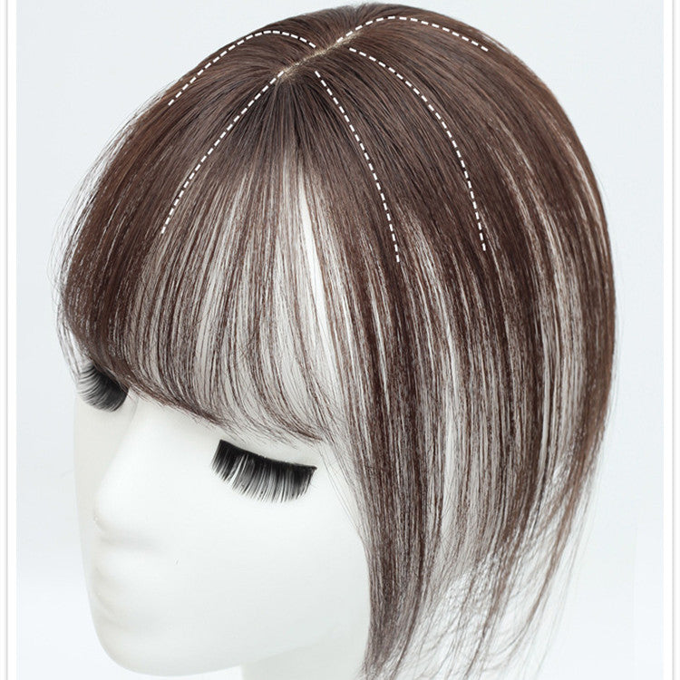 French Bangs Wig | Medium Length Synthetic Hair | Multiple Colors
