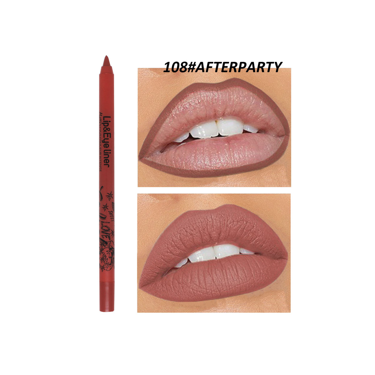 Matte Lip Liner - Discoloration Resistant Outline Lipstick 20 Colors