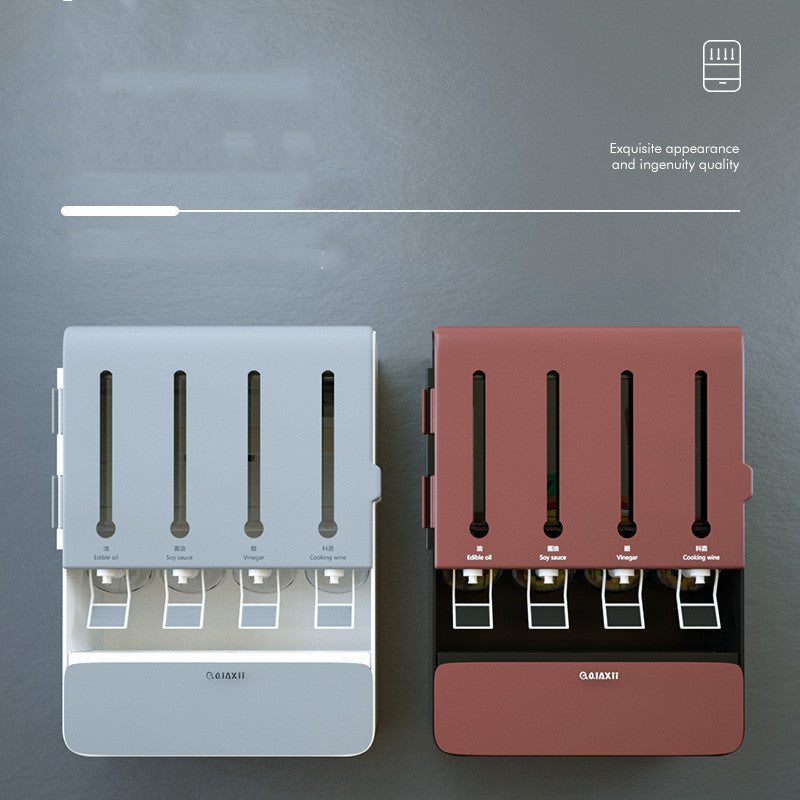 Multifunctional Wall Storage Seasoning Box - Modern Minimalist