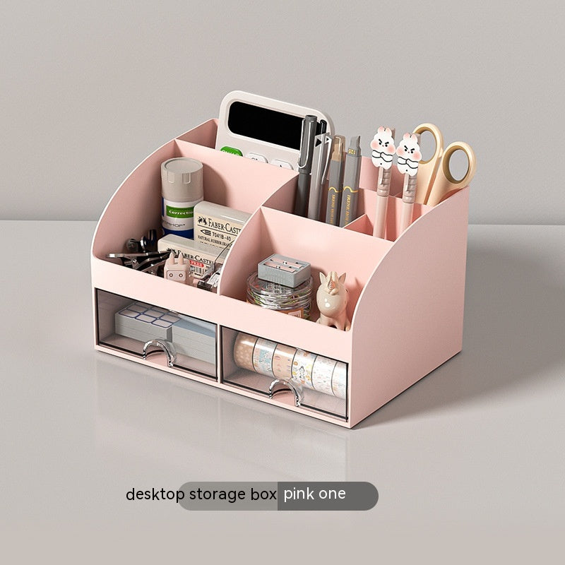 Small Transparent Drawer Organizer for Stationery and Sundries - Multi Color Options