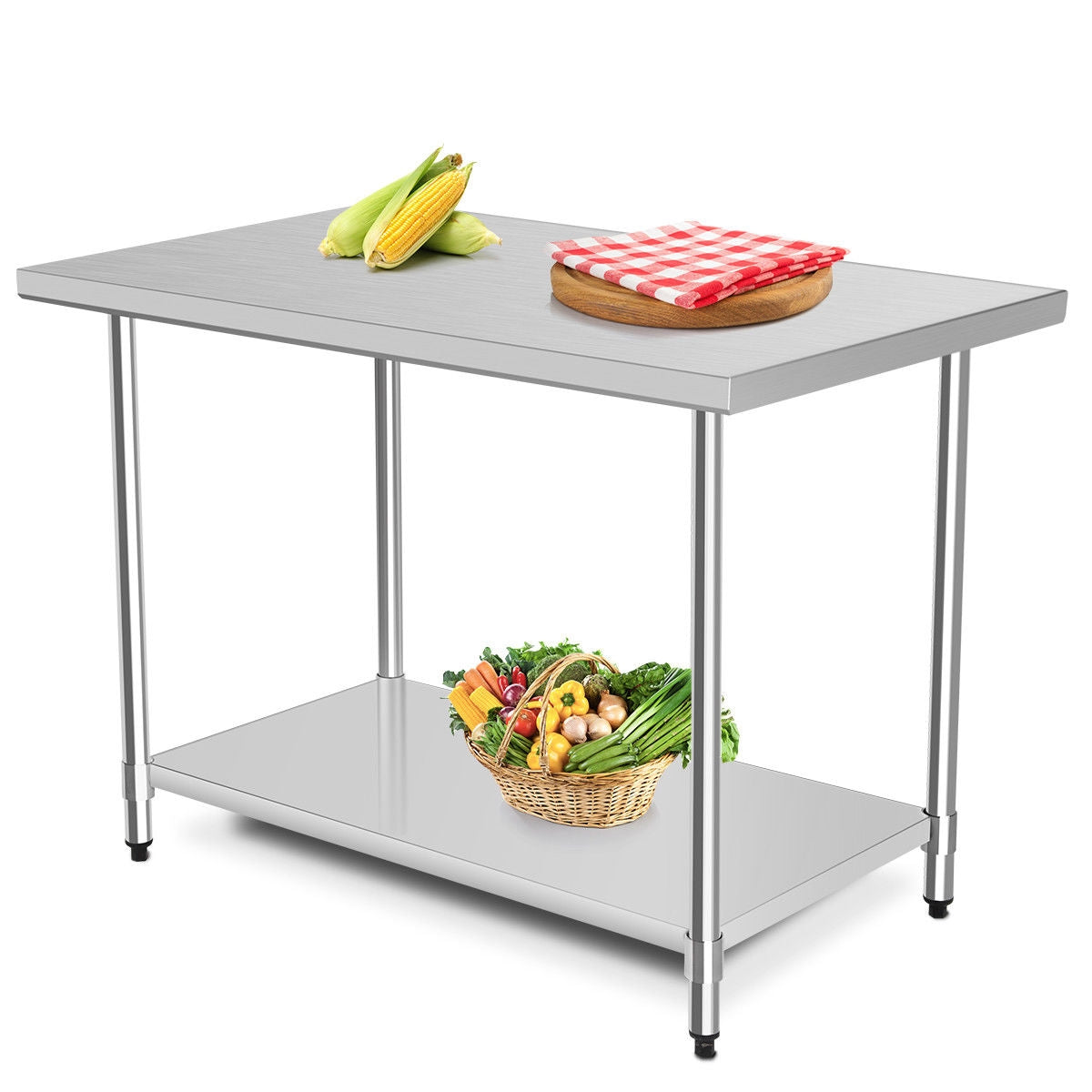 48" x 30" Stainless Steel Commercial Kitchen Work Table