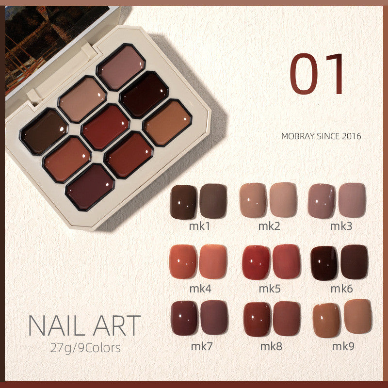 Solid Nail Polish Set - 4 Colors
