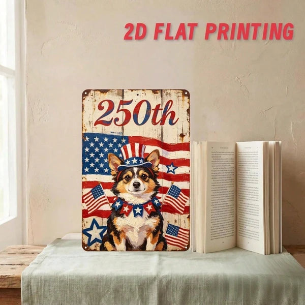 Metal Tin Wall Decoration - 20 cm x 20 cm