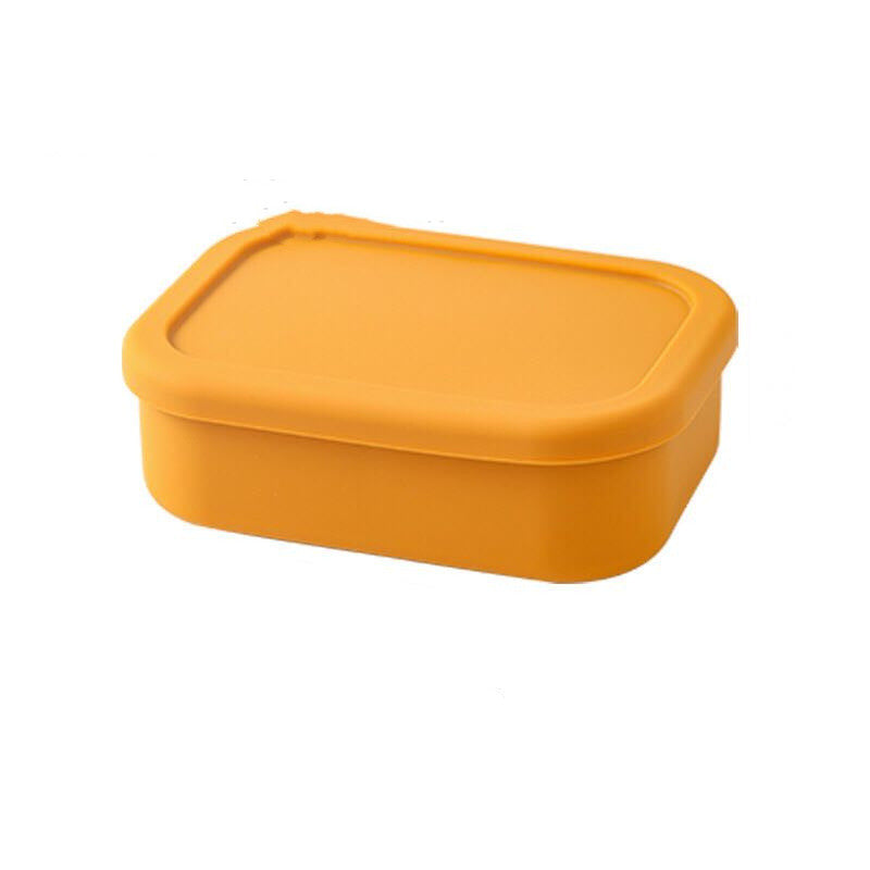 Silicone Two-Compartment Food Storage Box - Eco-Friendly Lunch Container