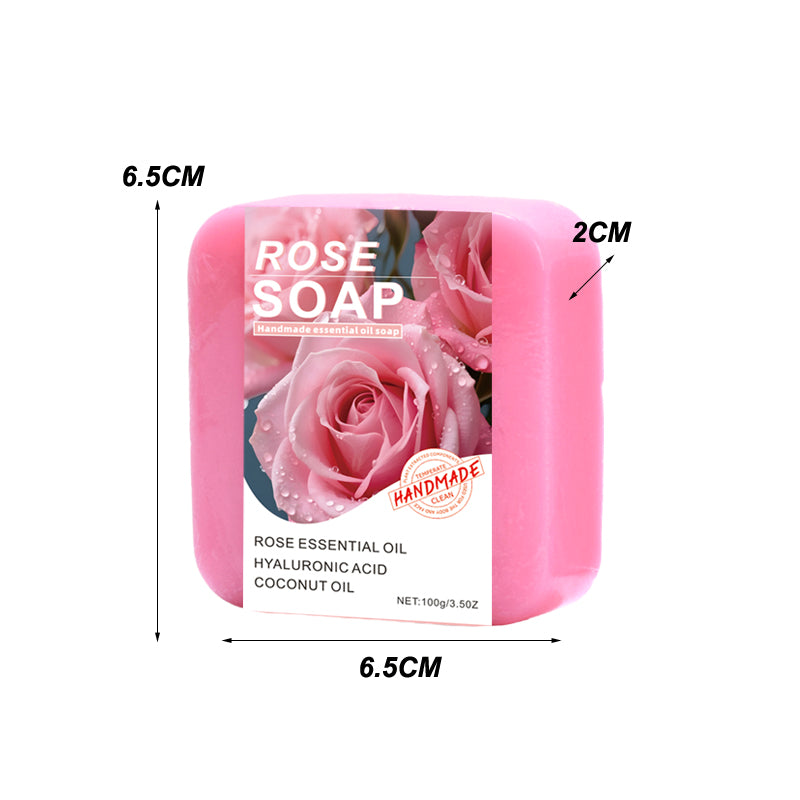 Rose Essential Oil Soap 100g Natural Body Care for Sensitive Skin