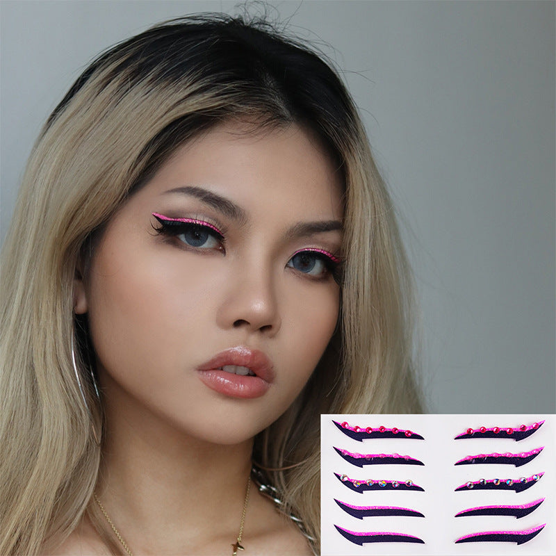 Self-Adhesive Eye Shadow Stickers for Stage Makeup and Parties