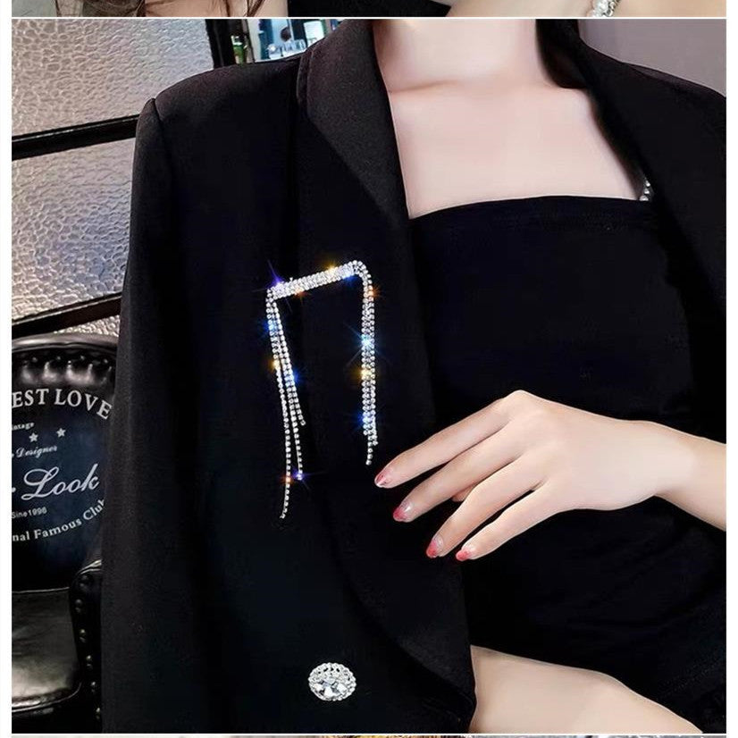 Geometric Alloy Hairpin - Silver