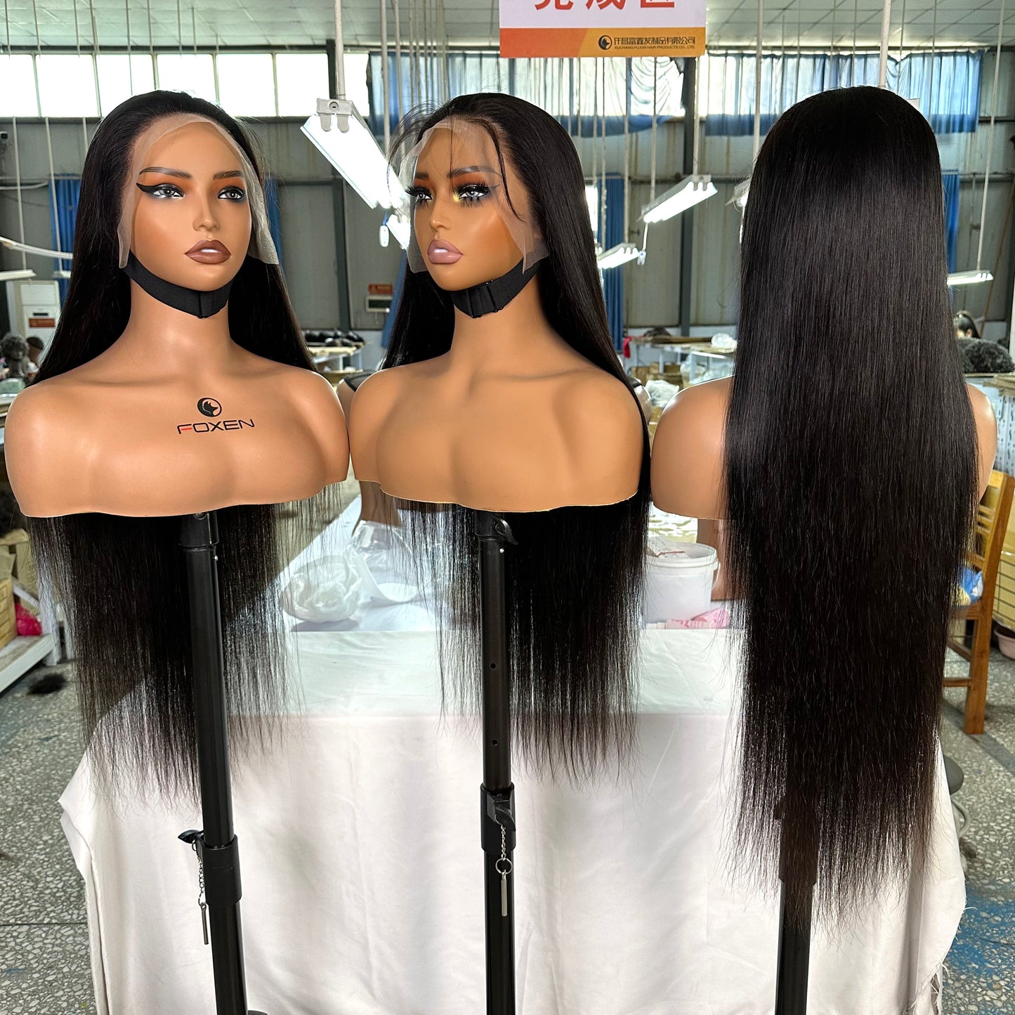 200% Density Bone Straight Human Hair 13x4 HD Lace Front Wig