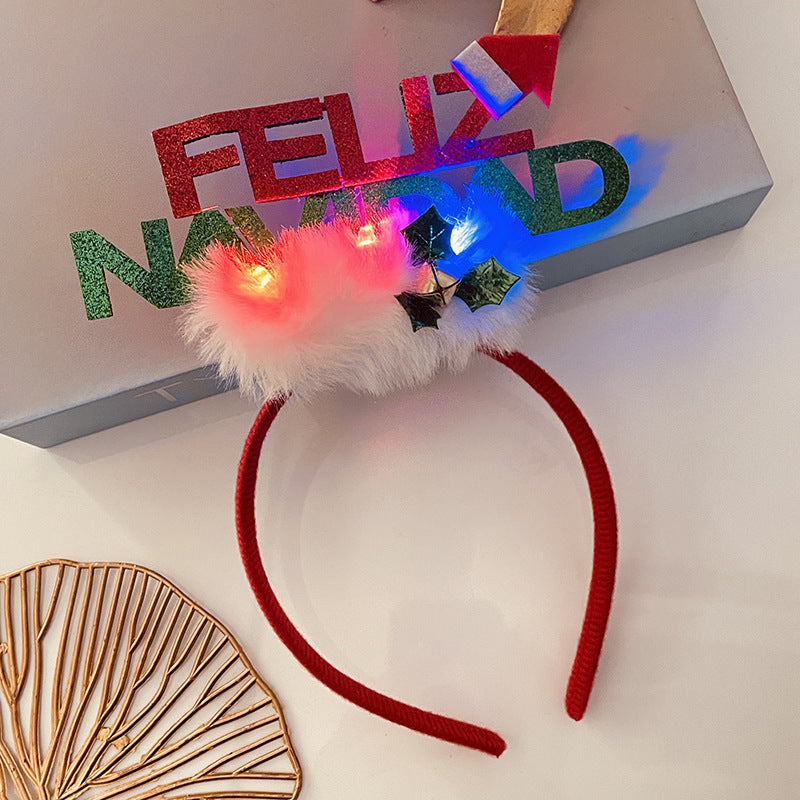 Christmas Light Headband for Women – Snowflake & Holiday Styles