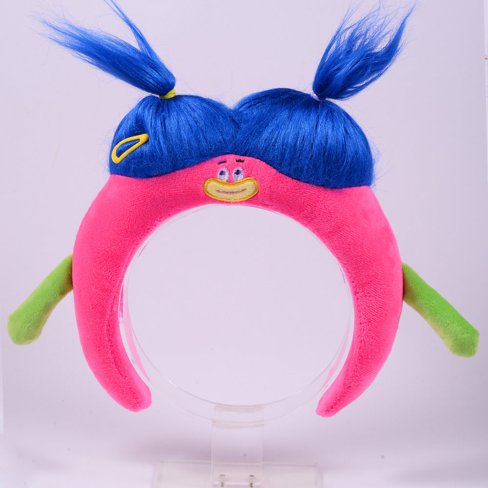 Vigorous Monster Plush Headband - Coral Fleece