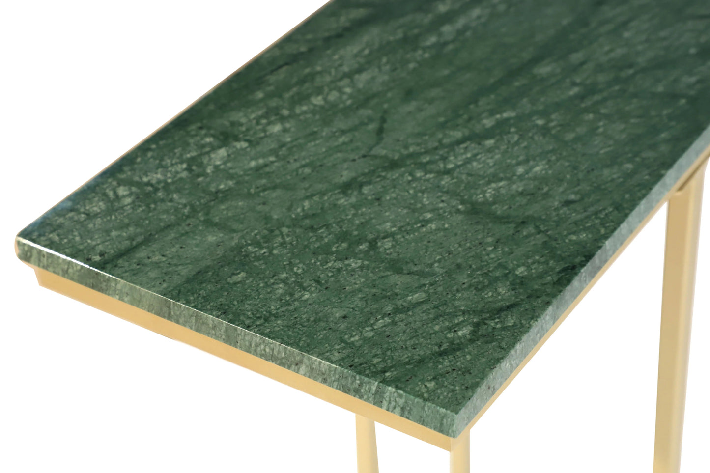 Marble C Table For Living Room Set Of 1 With Metal Frame-24 Inch