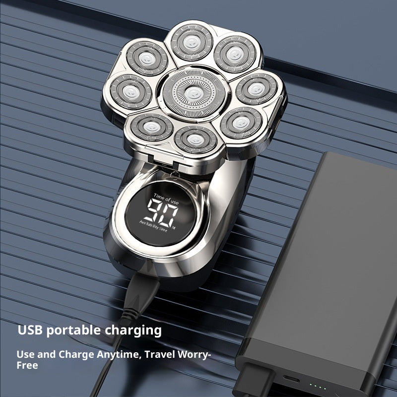 Electric Hair Clipper with LED Display - Rechargeable