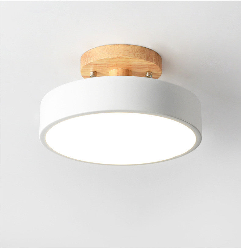 Modern Ceiling Lamp for Hallways Living Rooms Bedrooms White Grey Pink 3-Color Light