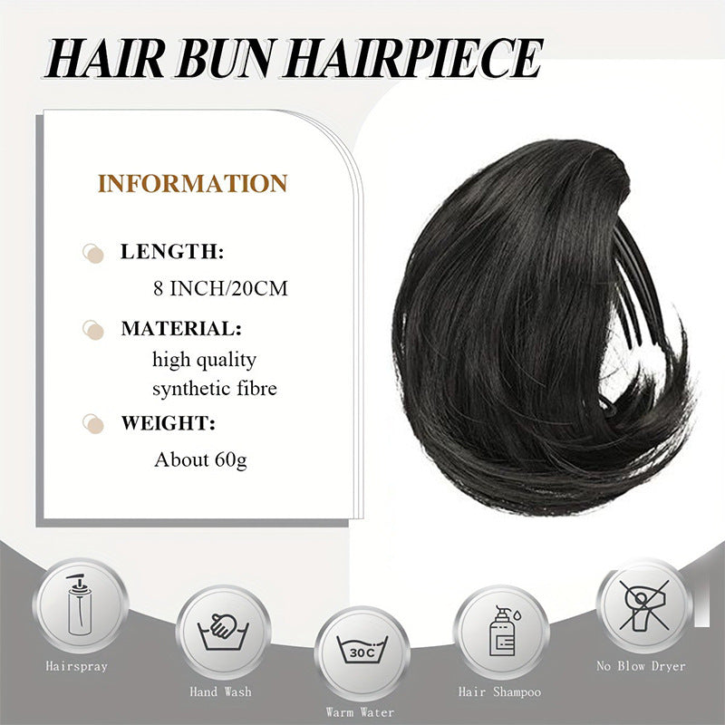 Hair Style Ponytail Wig with Drawstring Inset – Synthetic, Heat-Resistant
