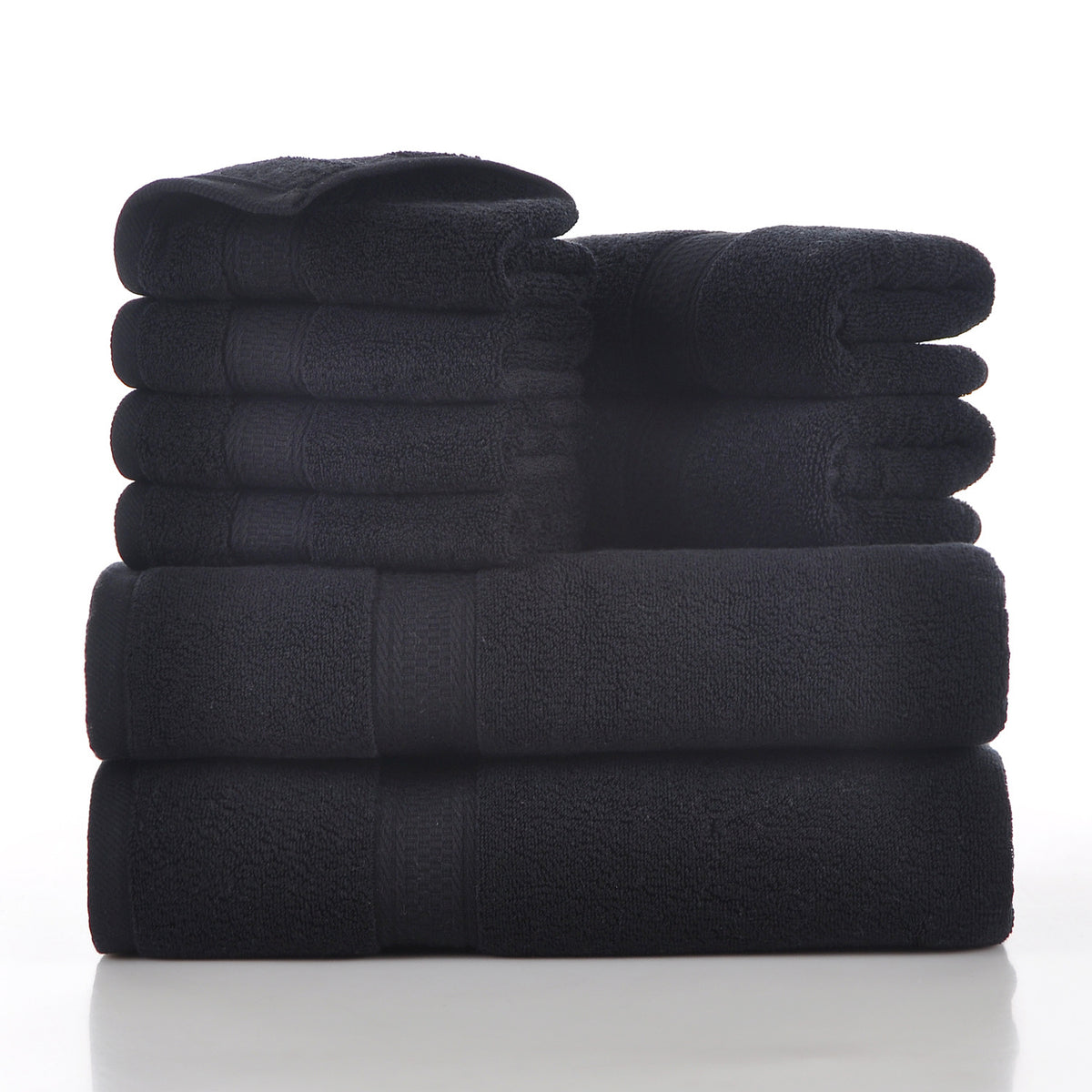8-Piece Cotton Towel Set - Soft, Absorbent Home Towels in Multiple Colors