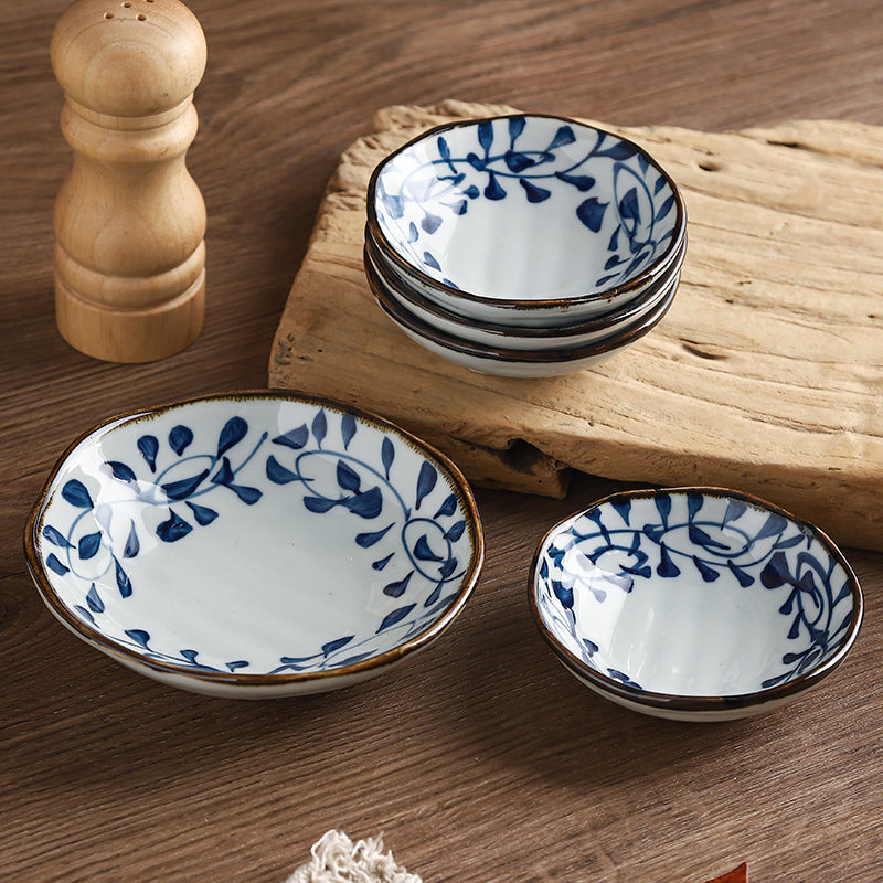 Ceramic Soy Sauce Dipping Dish - Handmade 4-Inch Tableware for Condiments