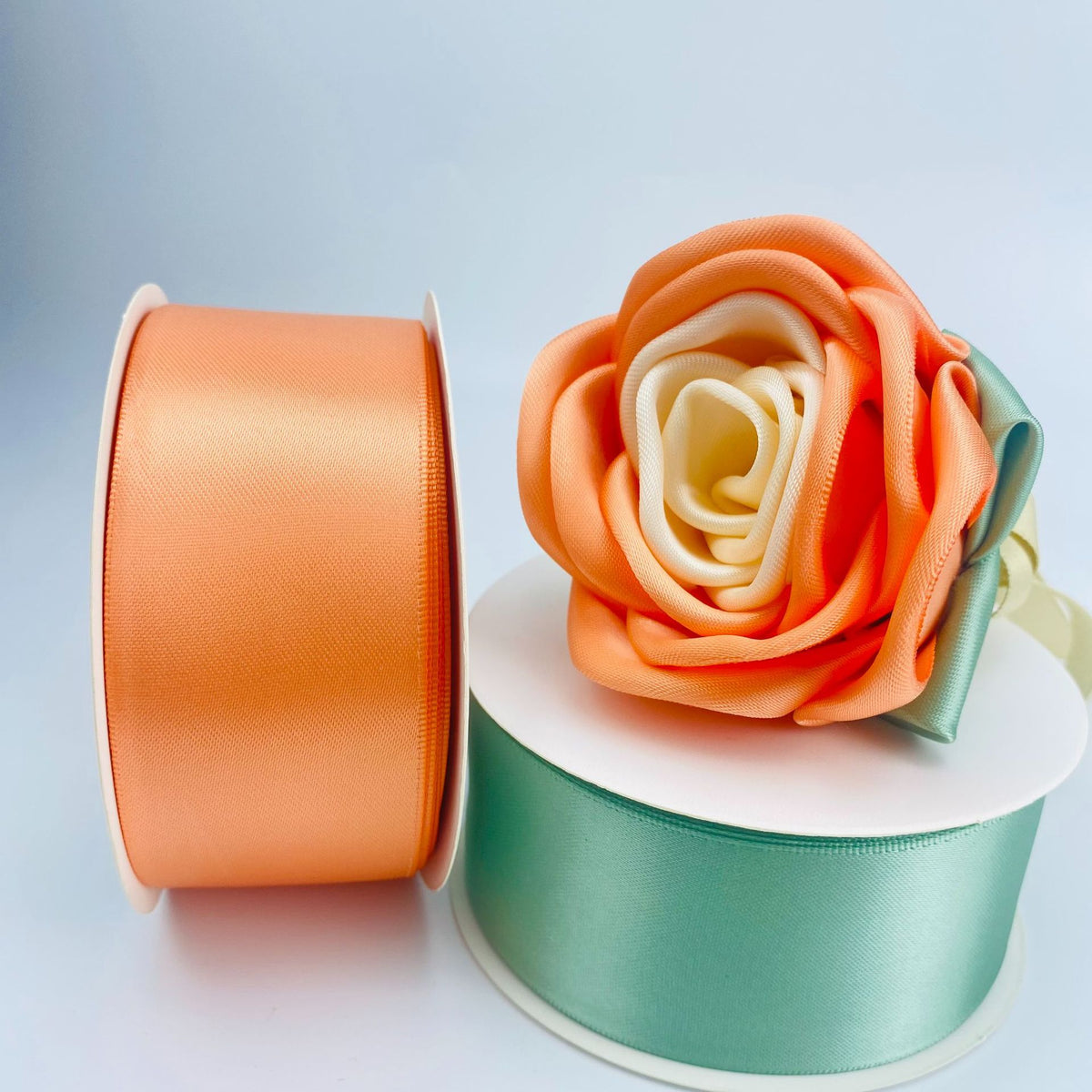 Double-Sided Bright Thickened Polyester Ribbon for Gift Bouquets - 25 Yards
