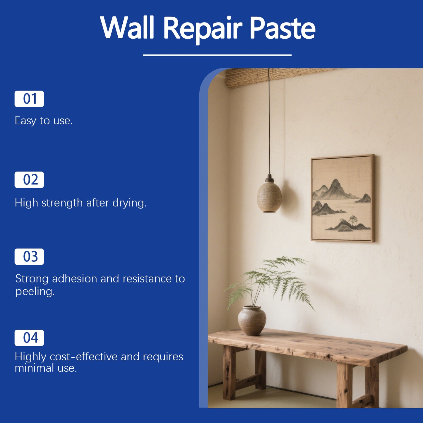 Wall Repair Kit - Wall Patching, Spackle & Putty for Home Wall Fixing