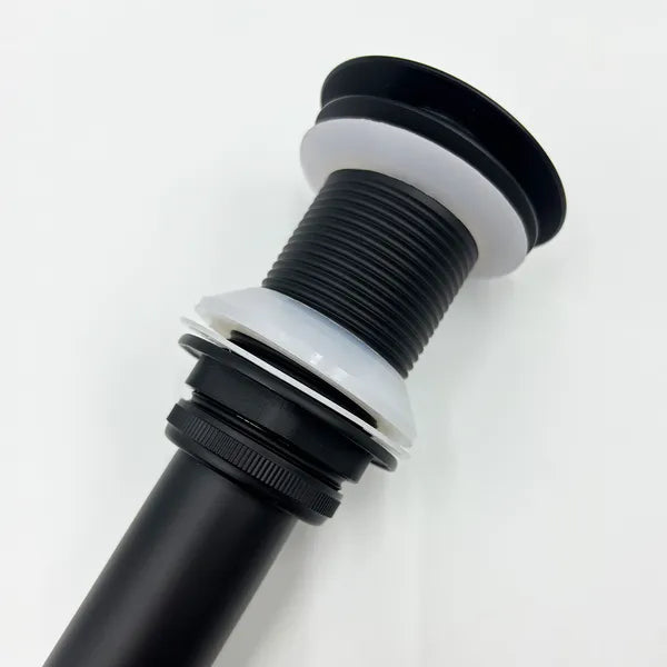 Bathroom Sink Drain Without Overflow - Stainless Steel Vessel Lavatory Pop-Up Stopper