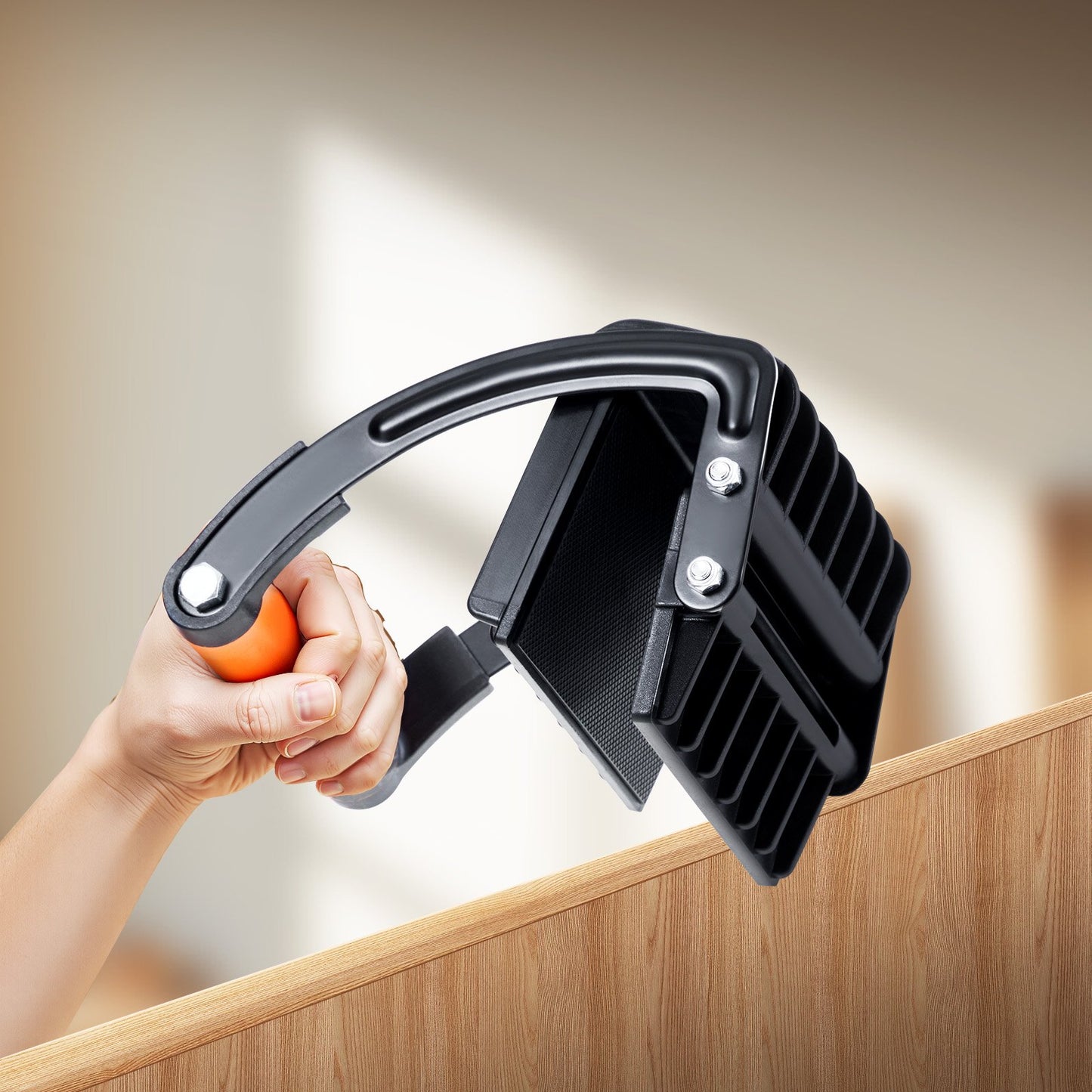 Heavy-Duty Plywood Carrier 200 Lbs Load Capacity for Drywall Handling - Orange