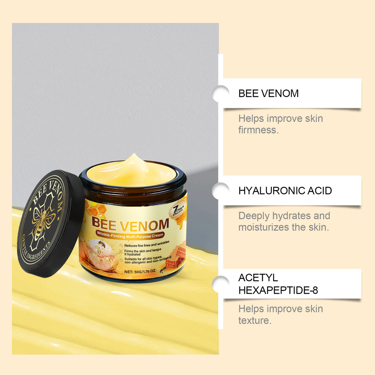 Nourishing Skin Care Cream 50g - Mild Ingredients for All Skin Types