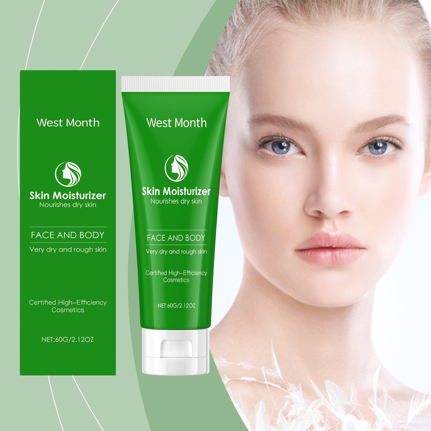 Gentle Moisturizing Facial Cream with Glycerin & Chamomile Extract