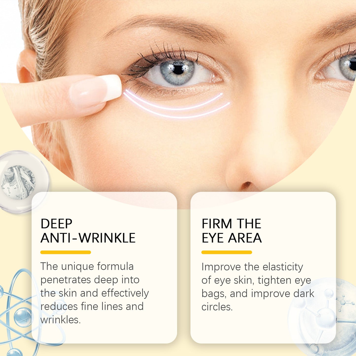 Eye Cream Fading Wrinkle Moisturizer for Dark Circles - 30g