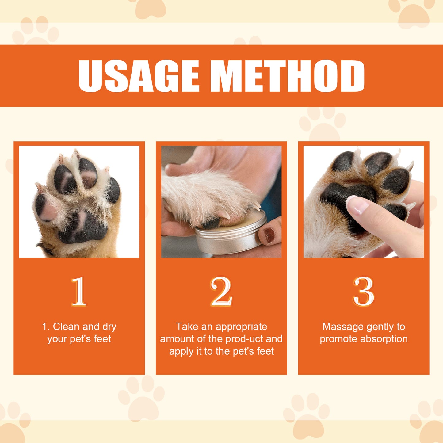 Pet Paw Moisturizing Balm for Cats and Dogs - Protects & Softens Pads