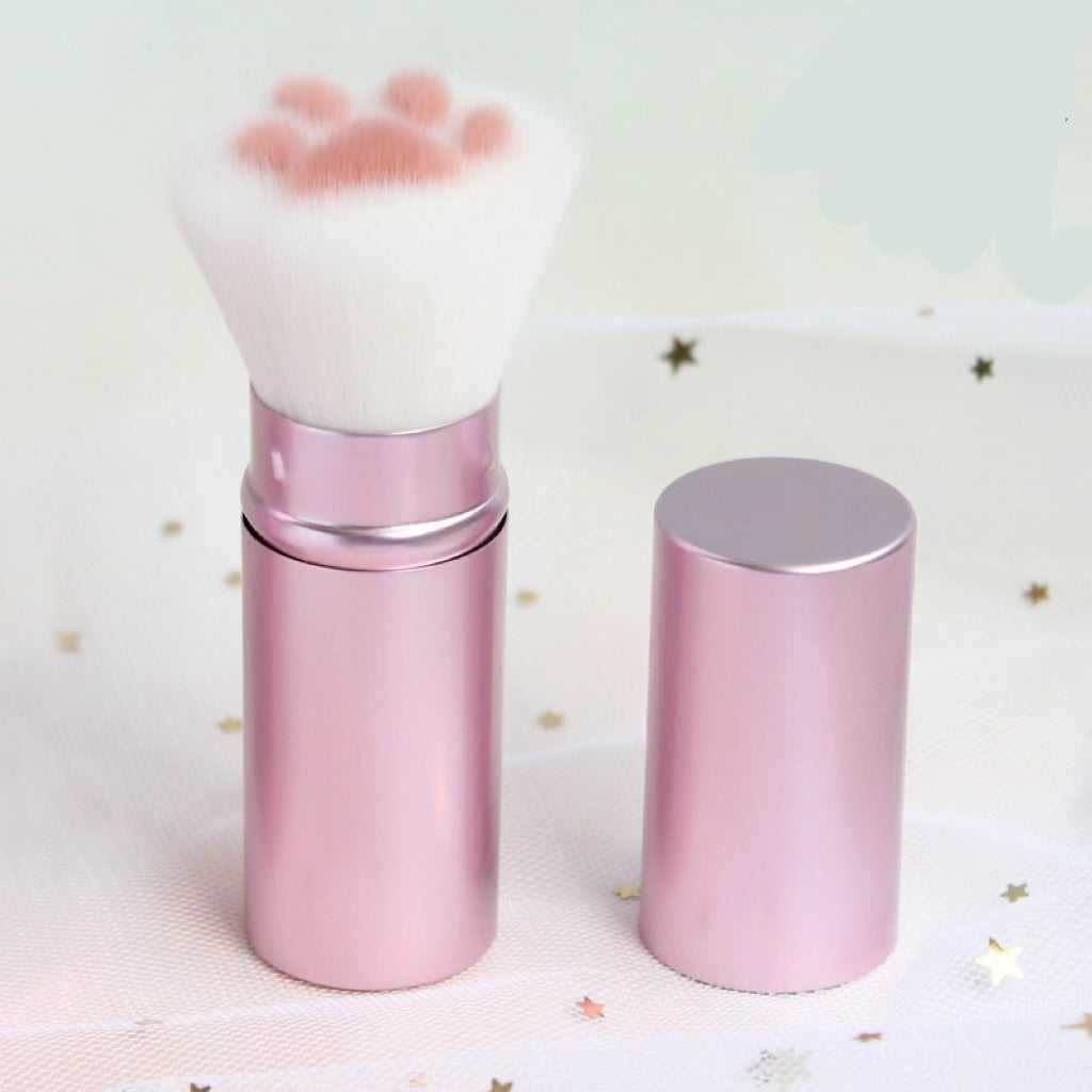 Multifunctional Makeup Brush with Cat Claw Design - Portable, Color Options