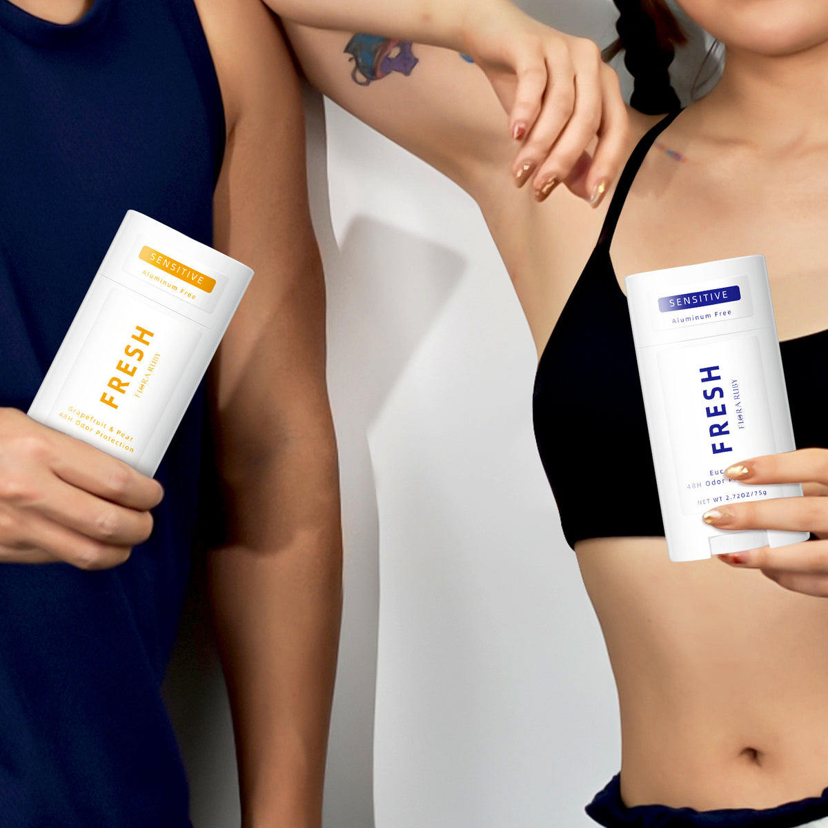 75g Underarm Deodorant Body Fragarance Sticks Aluminum-free To