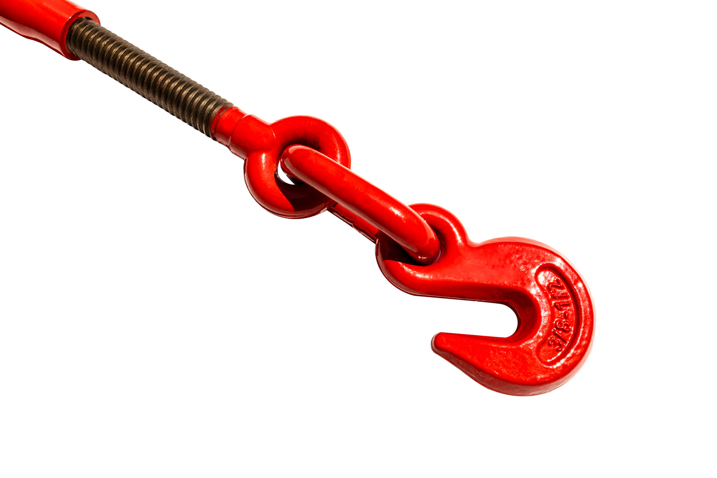 Heavy Duty Tow Chain Bridle with Hooks - 14FT Alloy Steel Recovery Chain - Red or Yellow