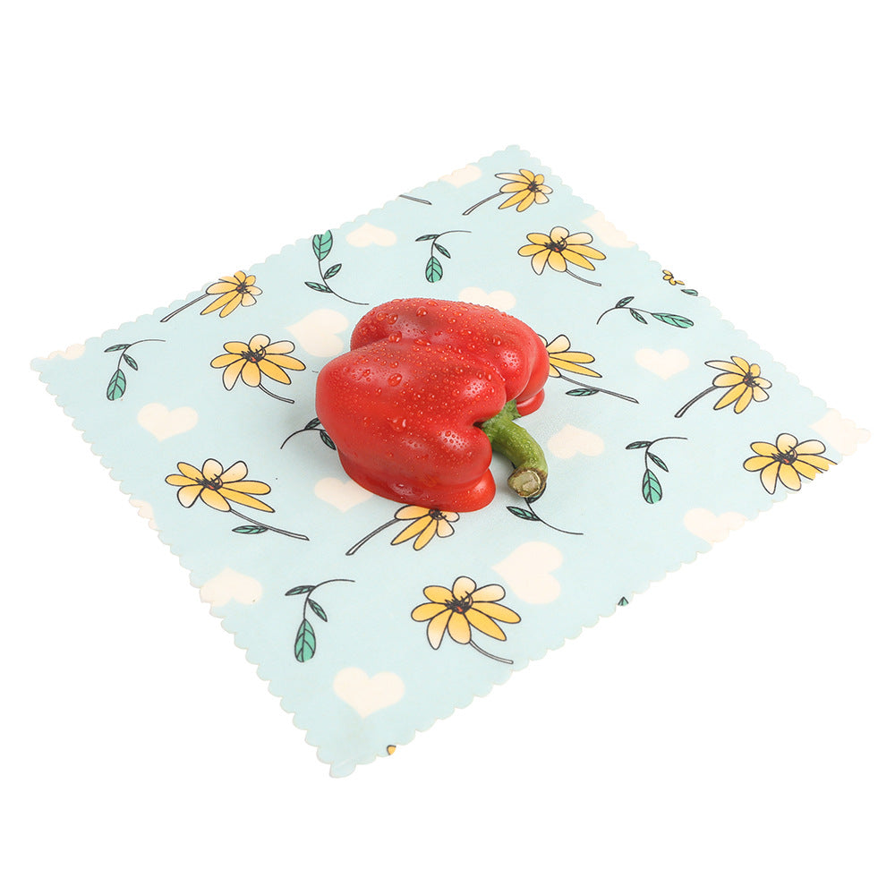 Reusable Organic Cotton Beeswax Food Wraps - Eco-Friendly Kitchen Food Storage